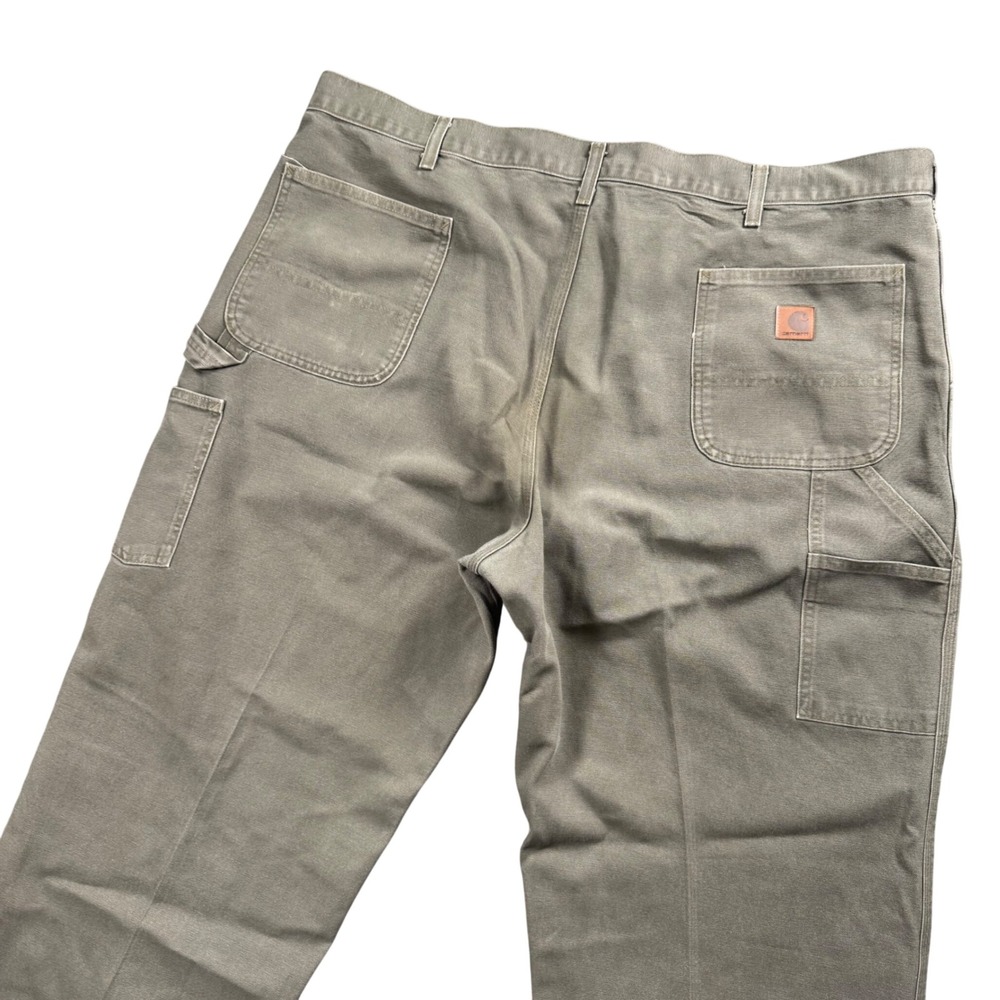 Carhartt Mens B11‎ MOS Dungaree 44x32 Moss Green Washed Duck Work Pants Utility